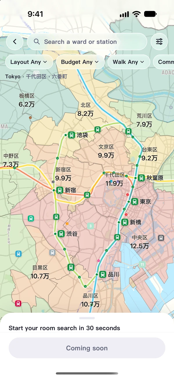 Rent map