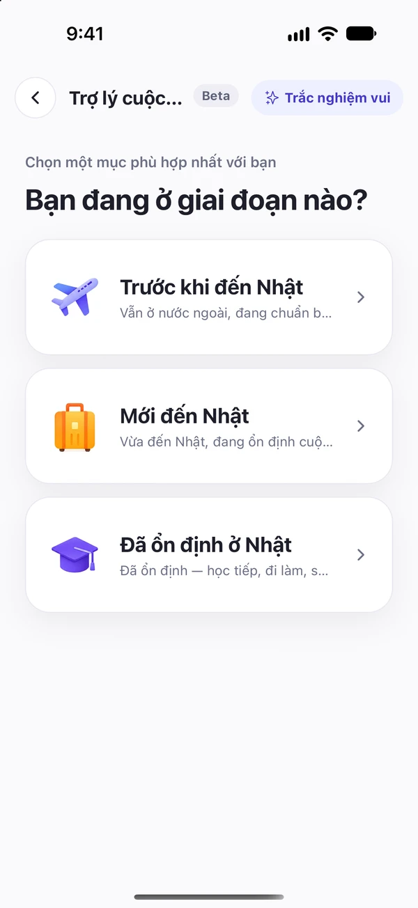 Trợ lý theo giai đoạn