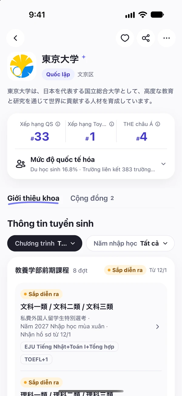 Chọn trườngkhi đã nắm rõ thông tin